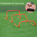 Kit 3 Barreiras de Agilidade 15cm + Bolsa — Treinamento de Velocidade e Futebol