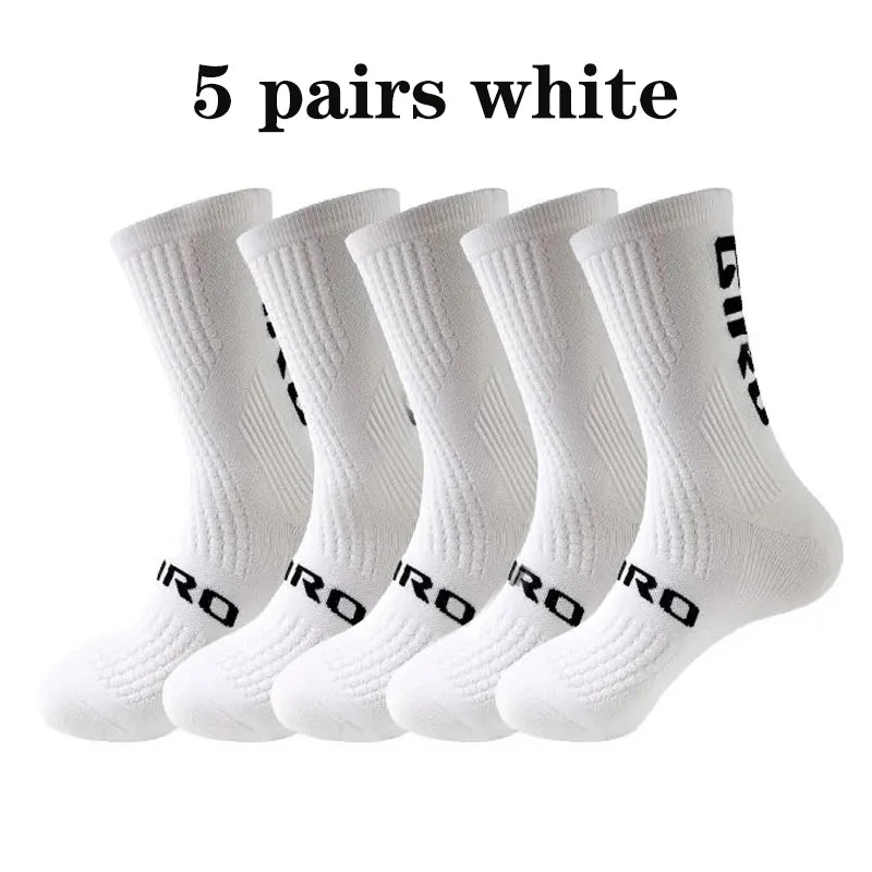 Kit 5 Pares de Meias Masculinas para Ciclismo e Esportes