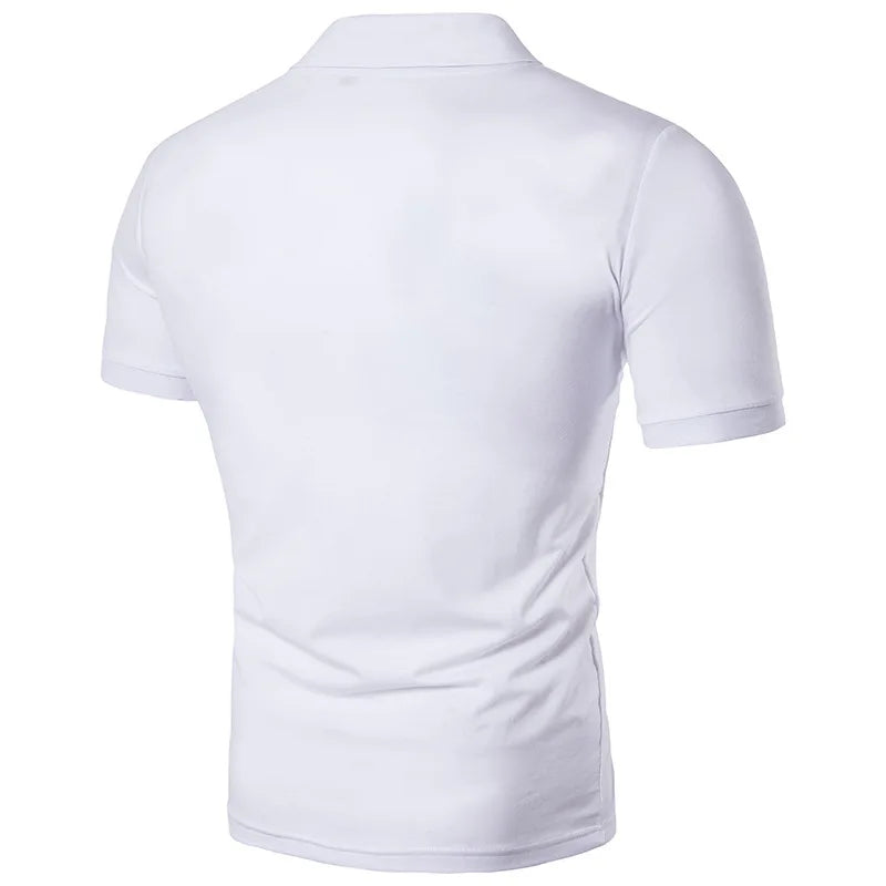 Camiseta Polo Masculina de Alta Qualidade – Camisa Casual de Manga Curta, Estilo Esportivo, T-Shirt com Gola, Solta e Fashion para o Verão