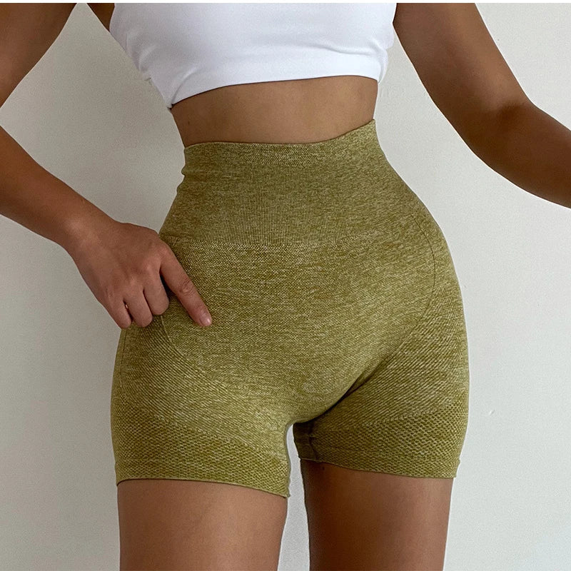Shorts Feminino de Yoga com Cintura Alta – Levanta Bumbum, Controle de Barriga, Ideal para Academia, Corrida e Esportes Casuais