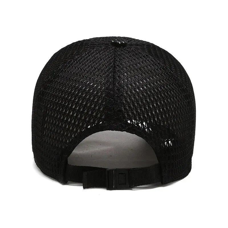 Boné de Malha Masculino – Tendência Coreana para Primavera e Verão, Estilo Casual e Outdoor