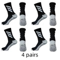 Kit com 4 Pares de Meias Profissionais Esportivas Antiderrapantes