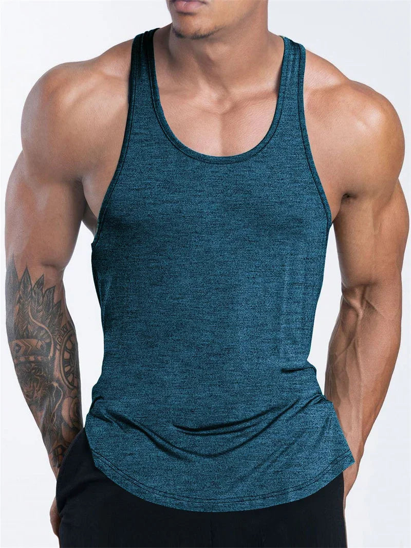 Regata Masculina Esportiva – Camiseta Fitness de Verão para Treino, Corrida, Basquete e Atividades ao Ar Livre