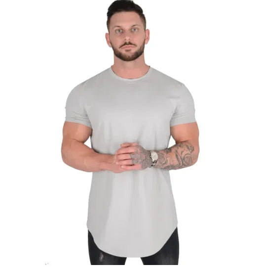 Camiseta Masculina Muscle Fitness – Algodão de Alta Qualidade para Treinos e Atividades Esportivas