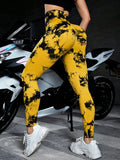 Legging Feminina Tie Dye – Fitness, Yoga, Cintura Alta e Efeito Levanta Bumbum