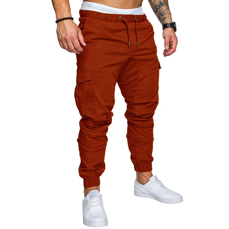 Calças Jogger Masculinas Casuais  | Streetwear com Bolsos Múltiplos