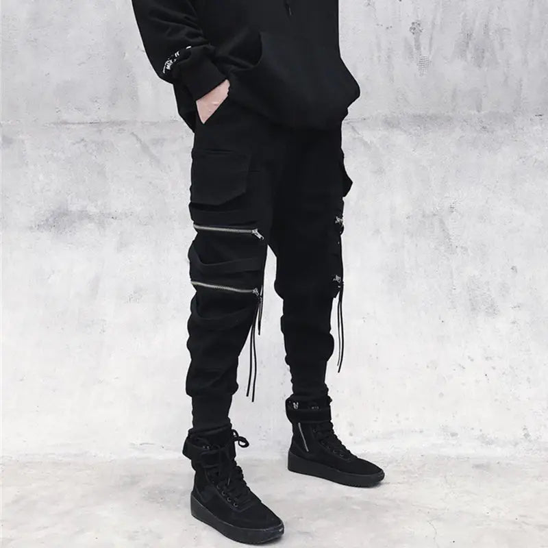 Calças Jogger Masculinas Casuais  | Streetwear com Bolsos Múltiplos
