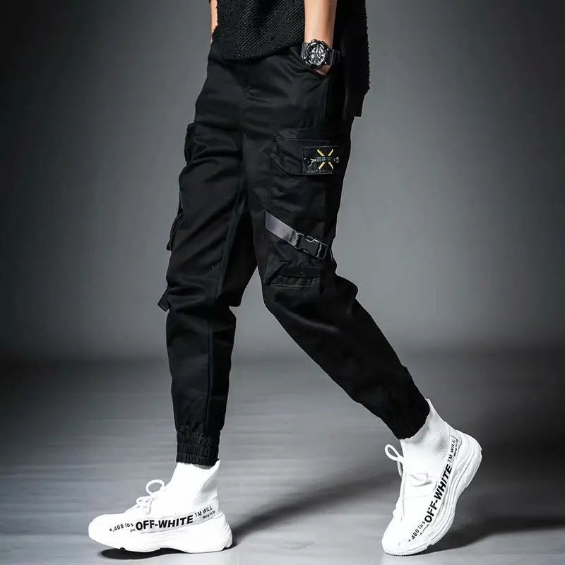 Calças Jogger Masculinas Casuais  | Streetwear com Bolsos Múltiplos
