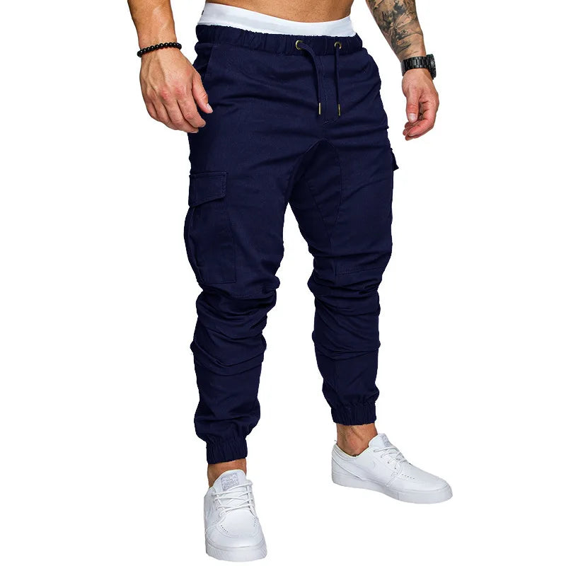 Calças Jogger Masculinas Casuais  | Streetwear com Bolsos Múltiplos