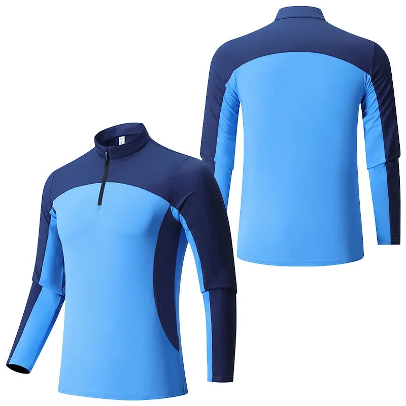 Camiseta Masculina de Manga Longa para Esportes ao Ar Livre – Secagem Rápida e Conforto em Alta Performance