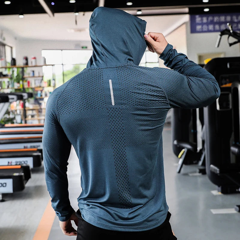 Conjunto Fitness Masculino com Capuz – Blusa e Calça Jogger para Treino e Corrida
