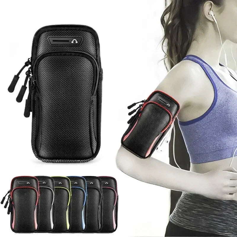 Suporte de braço esportivo universal para celular – Ideal para corrida, compatível com celulares de até 7,5"