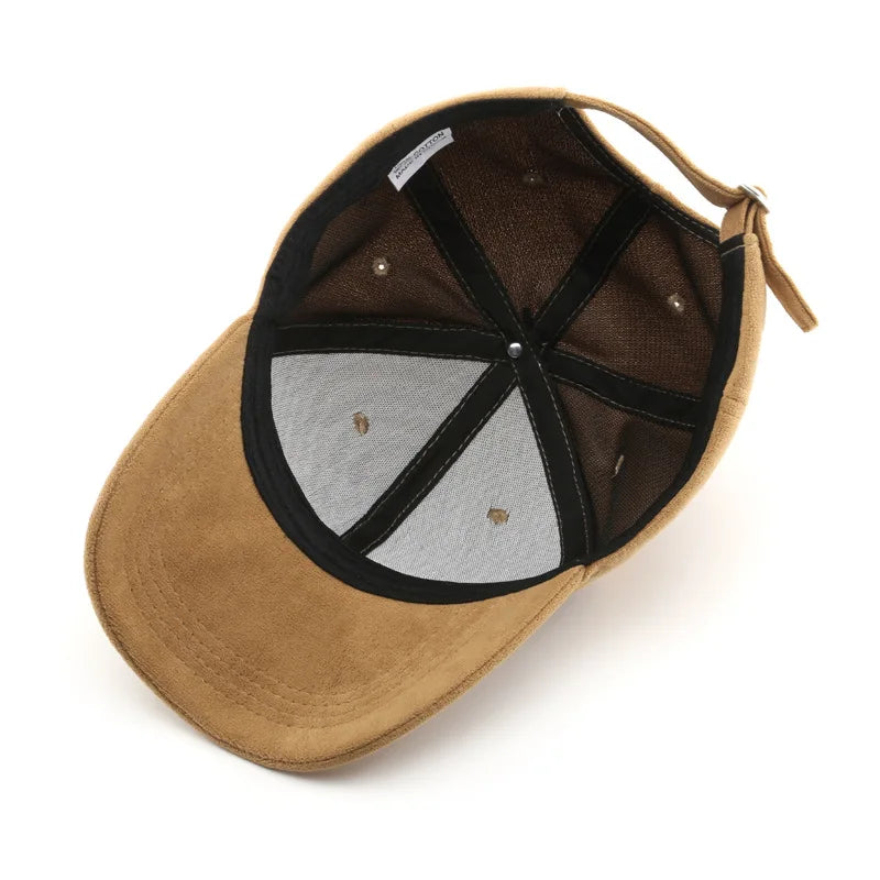 Boné Casual Unissex – Estilo Baseball em Camurça