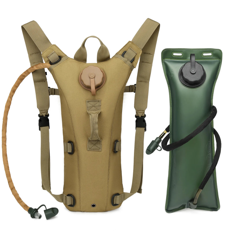 Mochila Tática de Hidratação Militar com Reservatório de 3L Antivazamento – Ideal para Corrida, Ciclismo e Trilhas