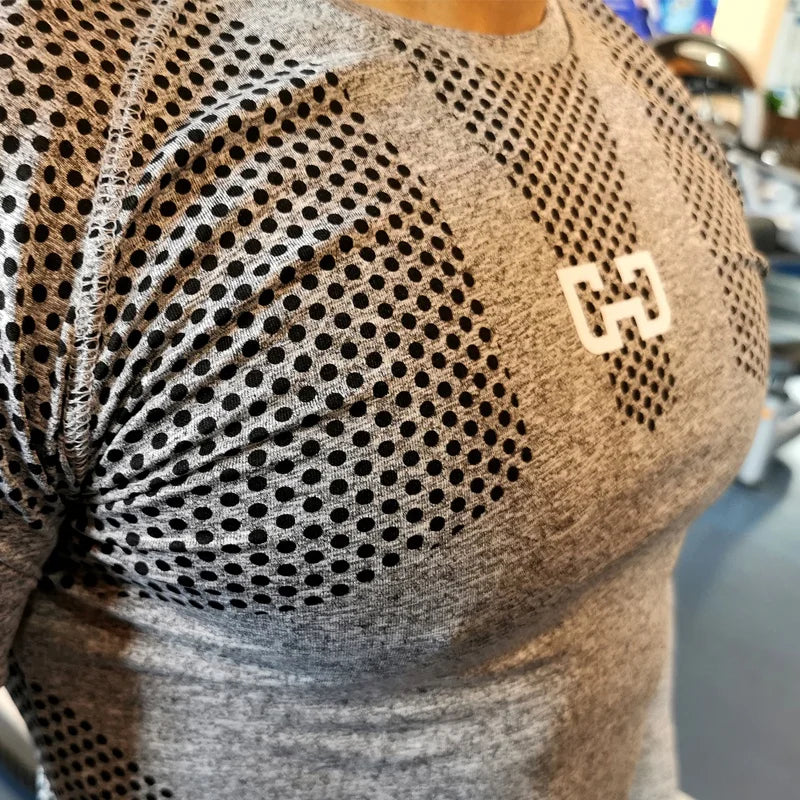 T-shirt Masculina Esportiva – Compressão, Musculação, Secagem Rápida