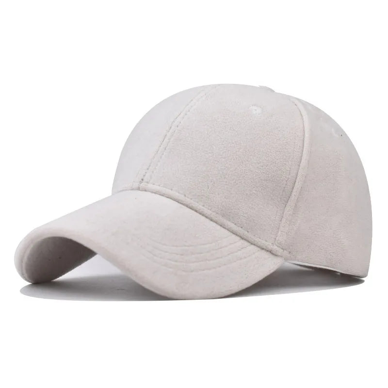 Boné Casual Unissex – Estilo Baseball em Camurça